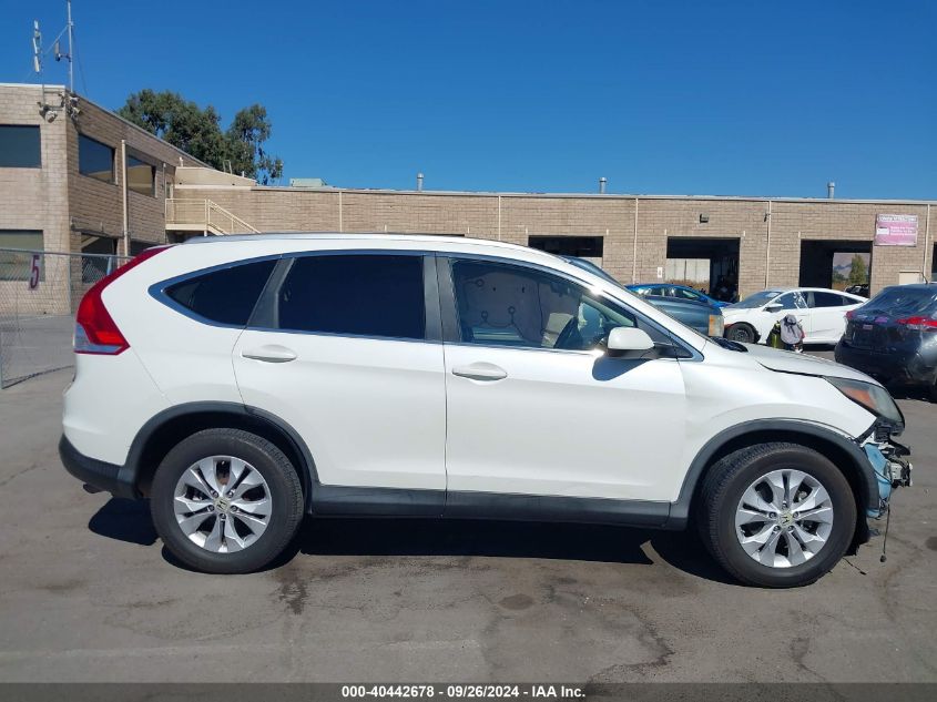 2013 Honda Cr-V Ex-L VIN: 5J6RM3H78DL021952 Lot: 40442678