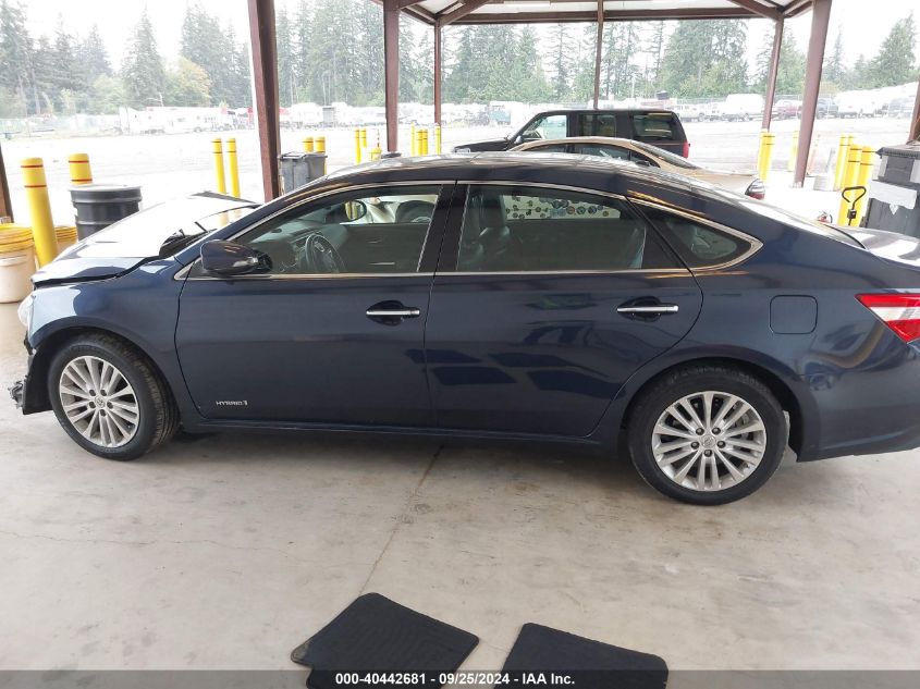 2014 Toyota Avalon Hybrid Xle Premium VIN: 4T1BD1EB6EU021718 Lot: 40442681