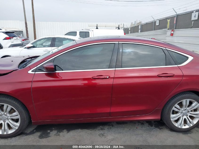 2015 Chrysler 200 Limited VIN: 1C3CCCAB2FN562410 Lot: 40442690