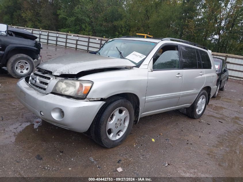 2007 Toyota Highlander Limited V6 VIN: JTEEP21AX70225794 Lot: 40442753