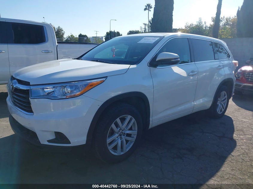 2016 TOYOTA HIGHLANDER LE - 5TDZARFH7GS022526