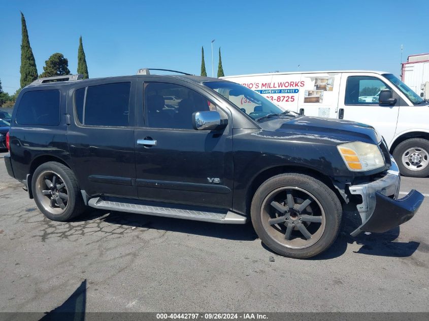 2005 Nissan Armada Se VIN: 5N1AA08A55N733181 Lot: 40442797