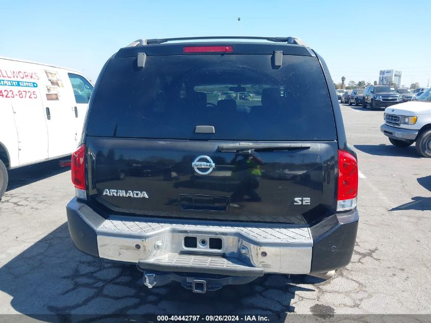 2005 Nissan Armada Se VIN: 5N1AA08A55N733181 Lot: 40442797