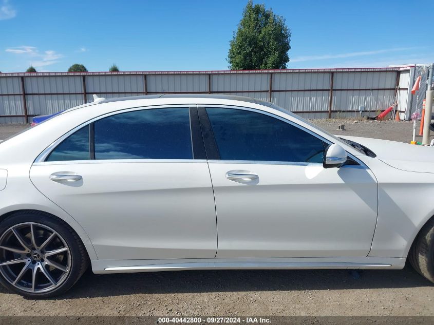 2018 Mercedes-Benz S 560 4Matic VIN: WDDUG8GB8JA393217 Lot: 40442800