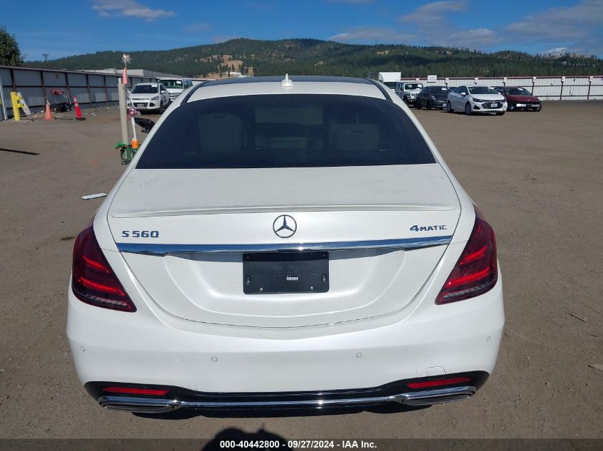 2018 Mercedes-Benz S 560 4Matic VIN: WDDUG8GB8JA393217 Lot: 40442800