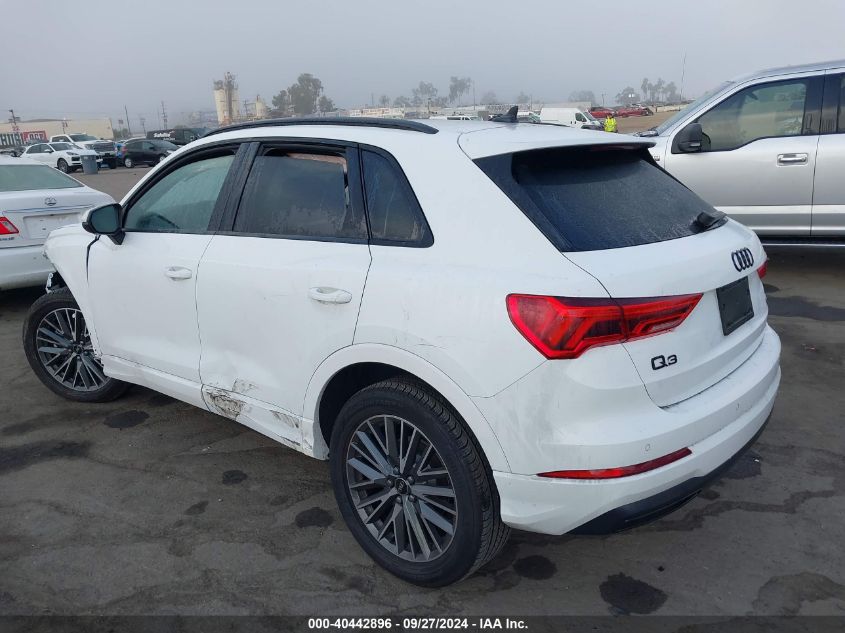 2024 Audi Q3 Premium 40 Tfsi Quattro Tiptronic VIN: WA1AUCF33R1084277 Lot: 40442896