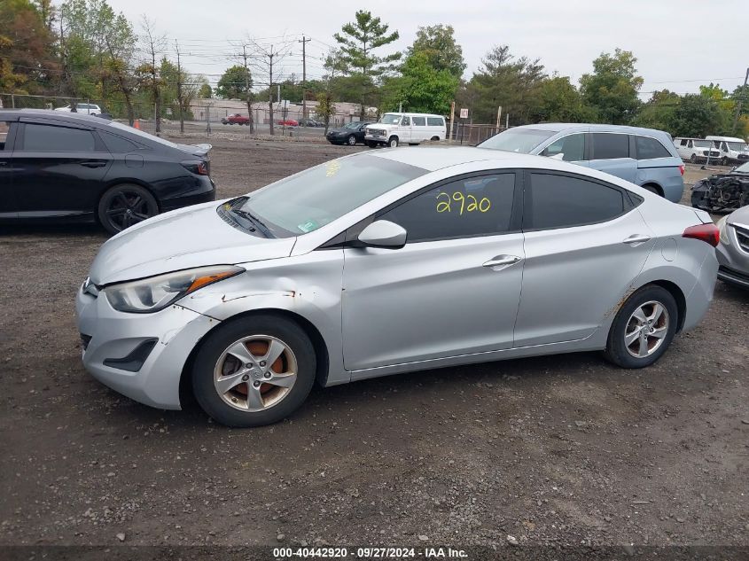 2014 Hyundai Elantra Se/Sport/Limited VIN: 5NPDH4AE2EH523915 Lot: 40442920