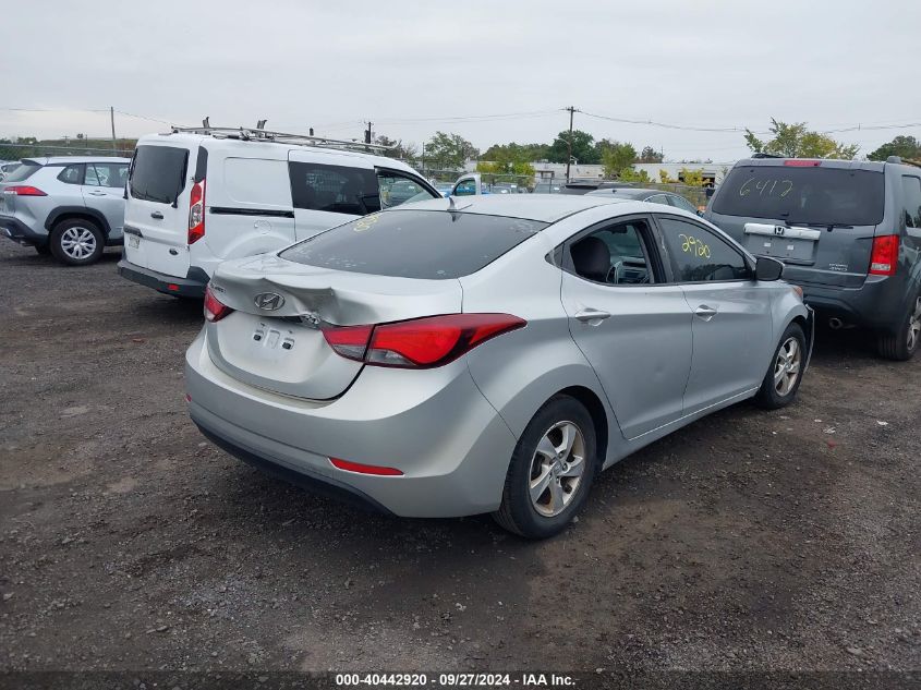 2014 Hyundai Elantra Se/Sport/Limited VIN: 5NPDH4AE2EH523915 Lot: 40442920