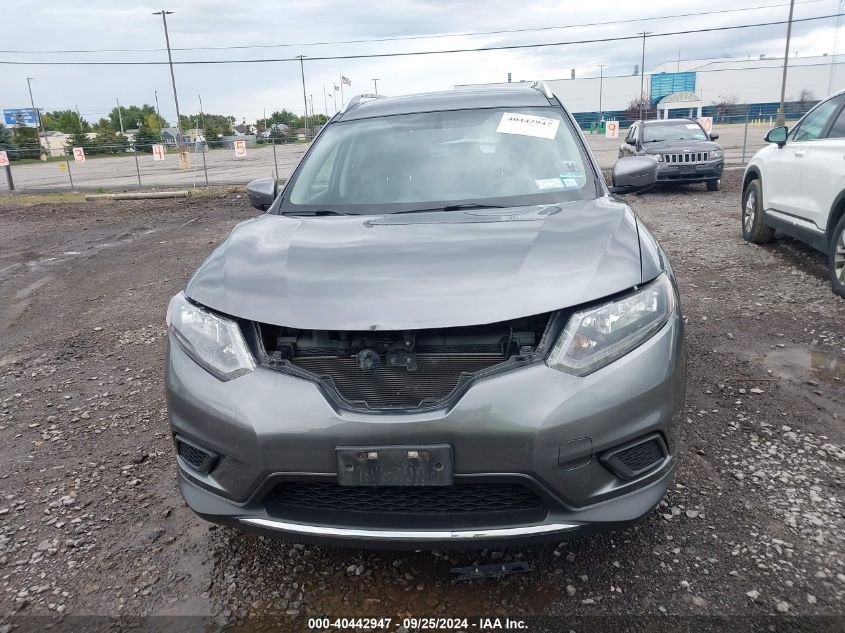 2016 Nissan Rogue Sv VIN: KNMAT2MV1GP614781 Lot: 40442947