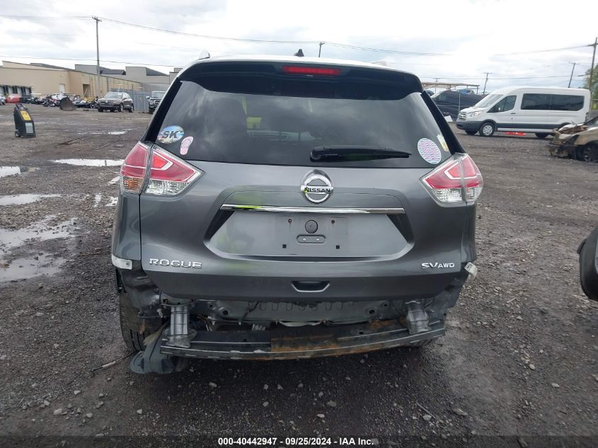 2016 Nissan Rogue Sv VIN: KNMAT2MV1GP614781 Lot: 40442947