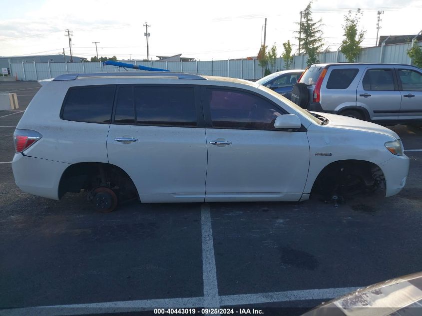 JTEEW44A582019461 2008 Toyota Highlander Hybrid Limited