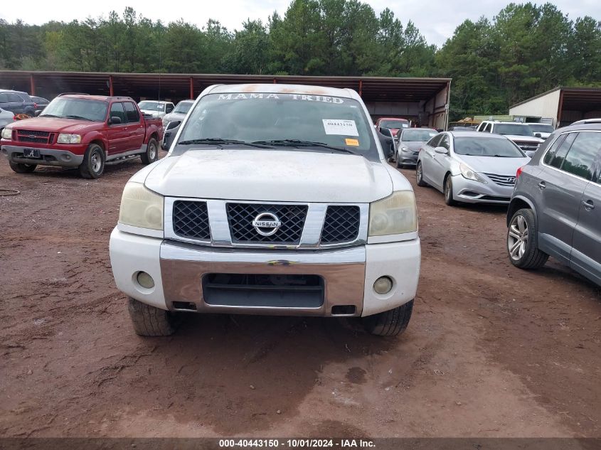 2005 Nissan Titan Le VIN: 1N6AA06A95N507701 Lot: 40443150