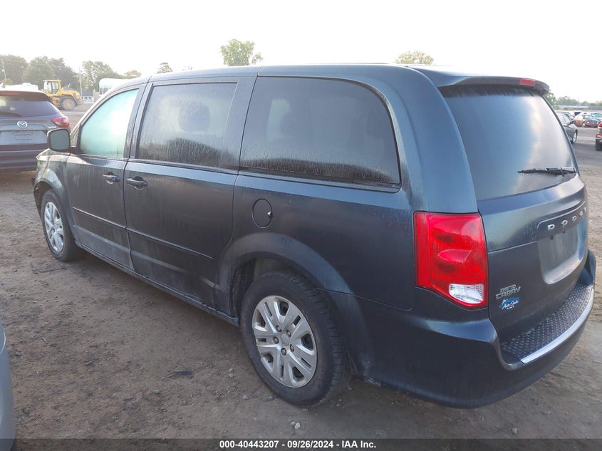 Vin: 2c4rdgbg3er312213, lot: 40931834, dodge grand caravan se 20143