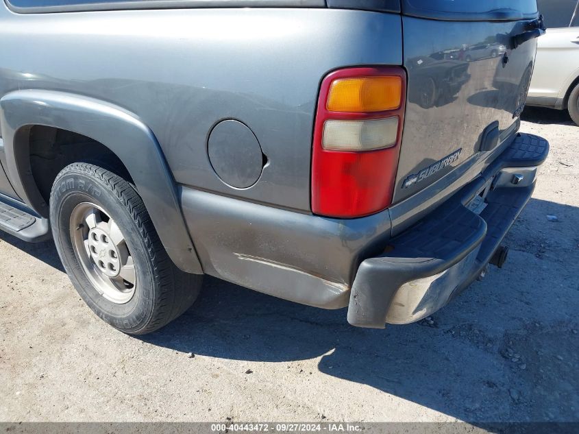 2001 Chevrolet Suburban 1500 Ls VIN: 3GNEC16T11G252686 Lot: 40443472