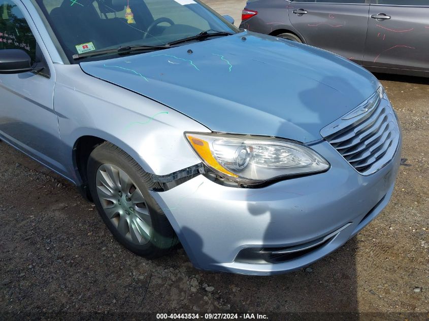 2013 Chrysler 200 Lx VIN: 1C3CCBAB1DN765232 Lot: 40443534