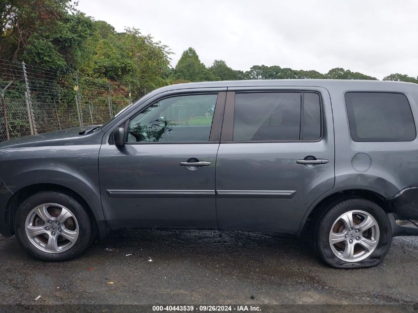 2013 Honda Pilot Ex-L VIN: 5FNYF4H7XDB015896 Lot: 40443539