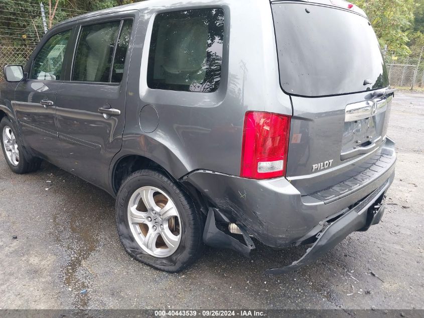 2013 Honda Pilot Ex-L VIN: 5FNYF4H7XDB015896 Lot: 40443539