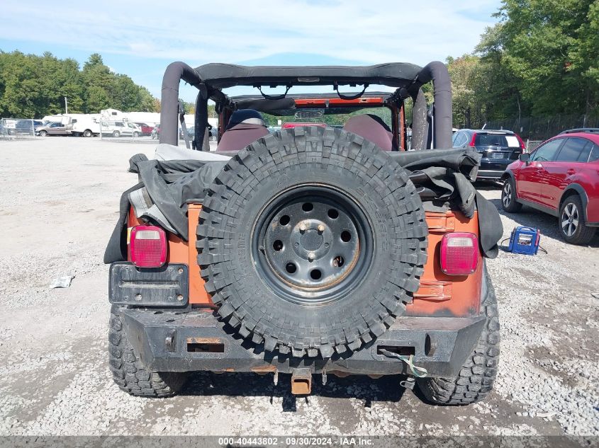 2001 Jeep Wrangler Se VIN: 1J4FA29P31P365181 Lot: 40443802