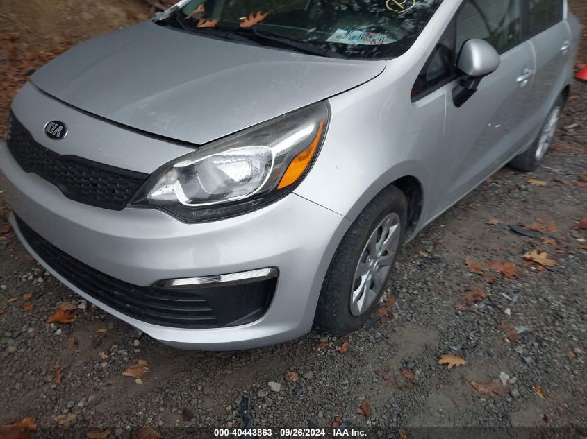 2016 Kia Rio Lx VIN: KNADM4A35G6658584 Lot: 40443863