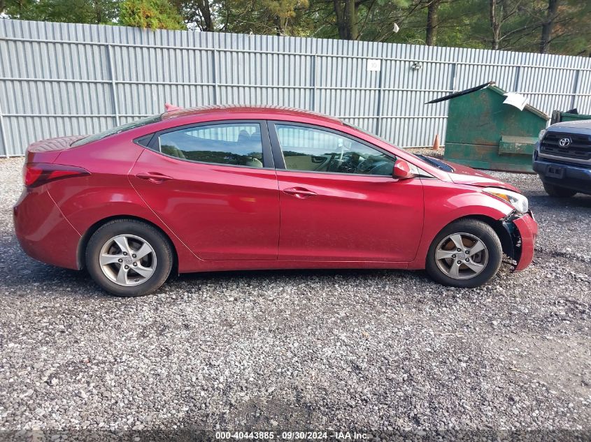 2014 Hyundai Elantra Se VIN: 5NPDH4AE0EH546383 Lot: 40443885