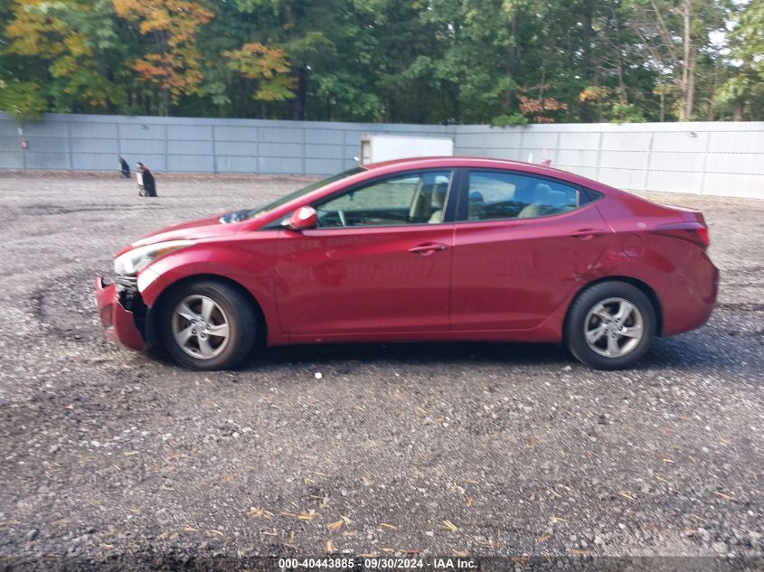 2014 Hyundai Elantra Se VIN: 5NPDH4AE0EH546383 Lot: 40443885