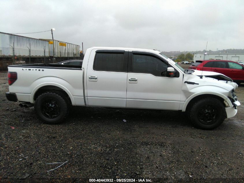 2011 Ford F-150 Lariat Limited VIN: 1FTFW1E68BFA99033 Lot: 40443932