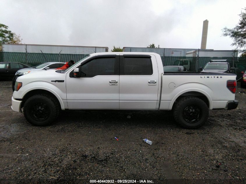 2011 Ford F-150 Lariat Limited VIN: 1FTFW1E68BFA99033 Lot: 40443932