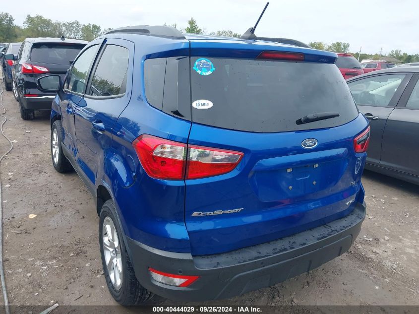 2019 Ford Ecosport Se VIN: MAJ6S3GL0KC295209 Lot: 40444029