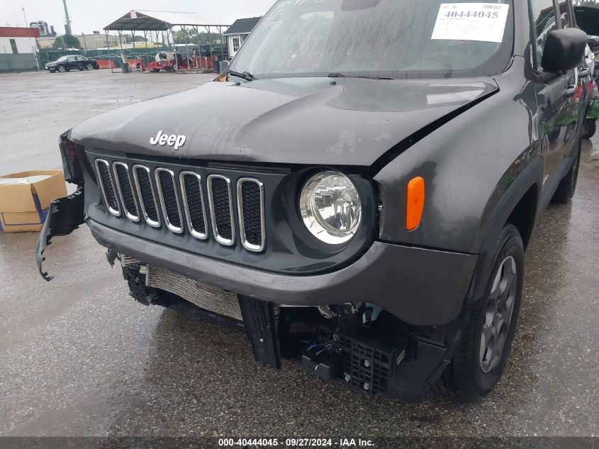 ZACCJBAB0JPH37197 2018 Jeep Renegade Sport 4X4