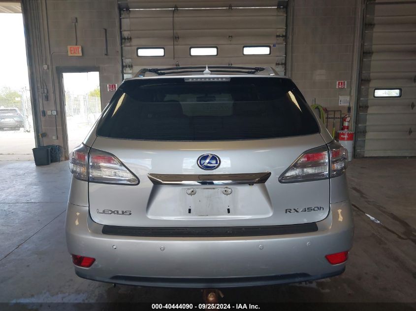 2010 Lexus Rx 450H VIN: JTJBC1BA0A2012602 Lot: 40444090