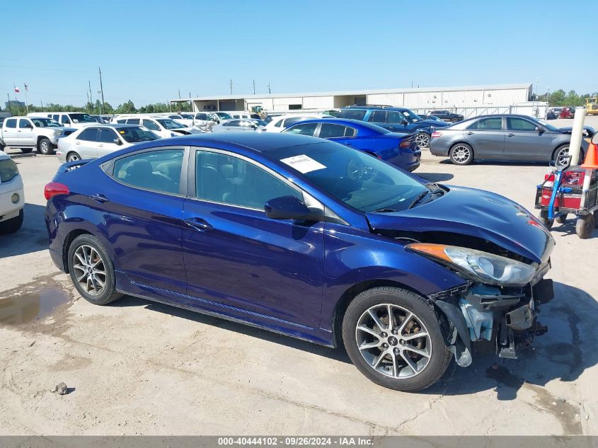 2013 Hyundai Elantra Gls/Limited VIN: 5NPDH4AE7DH370575 Lot: 40444102