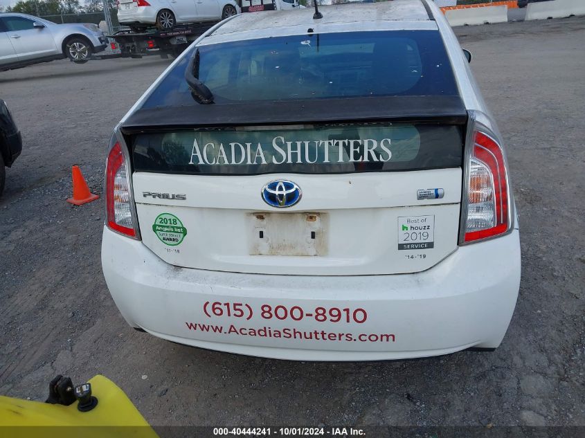 2014 Toyota Prius Two VIN: JTDKN3DU1E1756530 Lot: 40444241