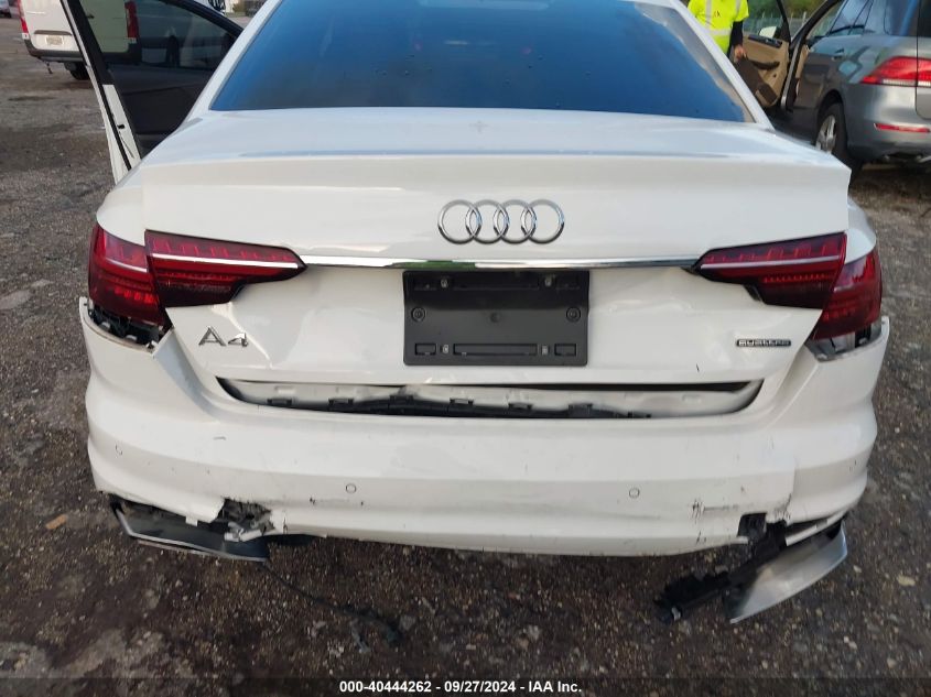 2021 Audi A4 Premium 40 VIN: WAUABAF43MA043808 Lot: 40444262