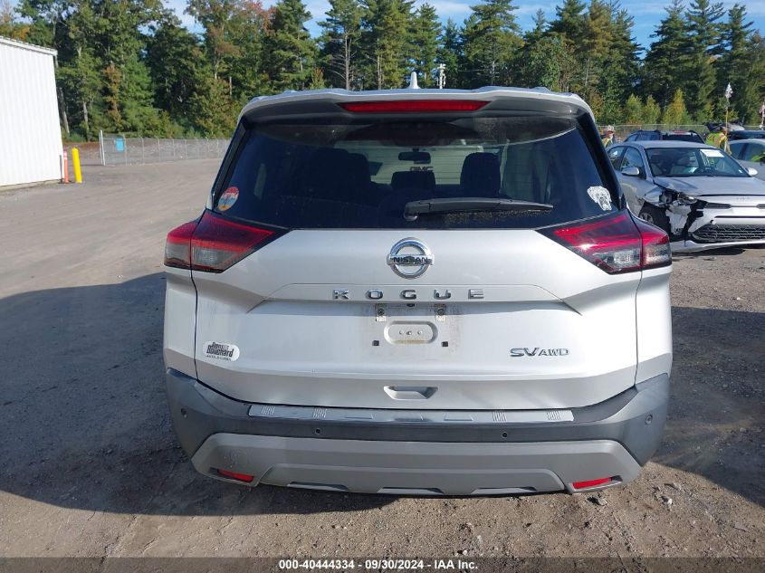 2021 Nissan Rogue Sv VIN: 5N1AT3BB4MC729727 Lot: 40444334