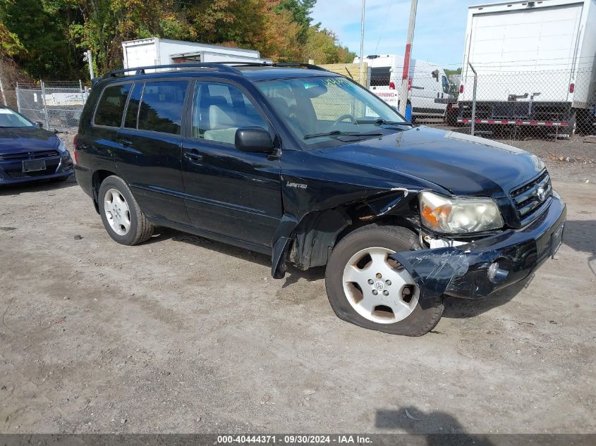 2006 Toyota Highlander Limited VIN: JTEEP21A160137392 Lot: 40444371