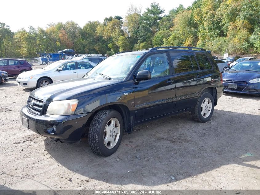 2006 Toyota Highlander Limited VIN: JTEEP21A160137392 Lot: 40444371