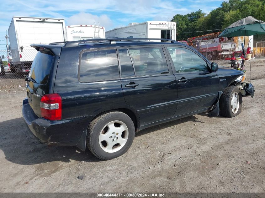 2006 Toyota Highlander Limited VIN: JTEEP21A160137392 Lot: 40444371