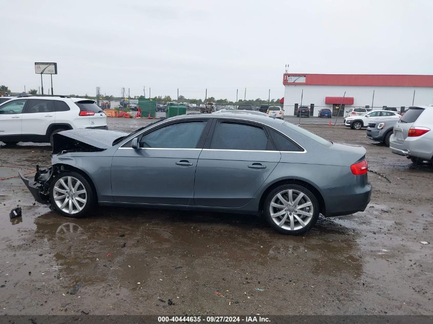 2013 Audi A4 2.0T Premium VIN: WAUFFAFL7DN050223 Lot: 40444635