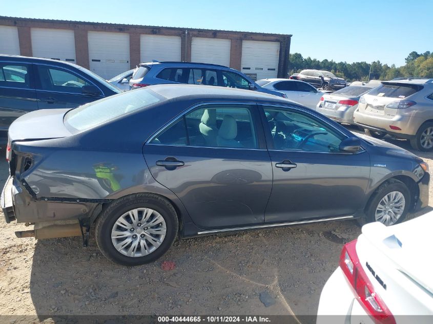 4T1BD1FK4CU018053 2012 Toyota Camry Hybrid Le