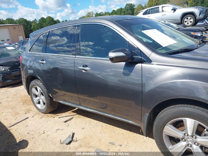 2011 Acura Mdx VIN: 2HNYD2H29BH534857 Lot: 40444669