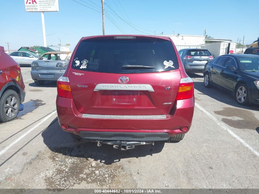 2008 Toyota Highlander VIN: JTEES41A582030072 Lot: 40444682