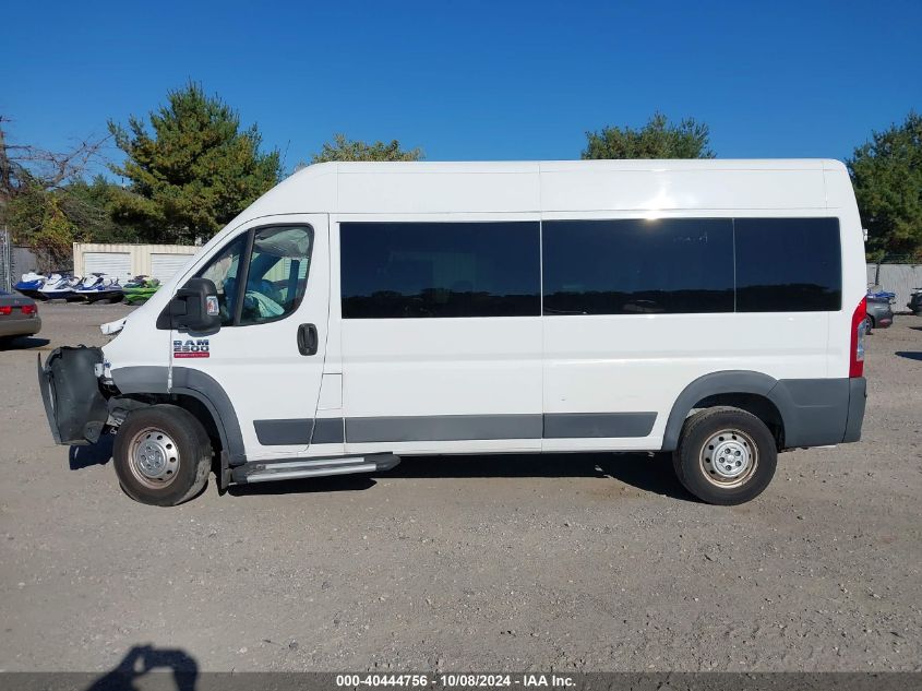 2016 Ram Promaster 2500 Window Van High Roof VIN: 3C6TRVPGXGE122764 Lot: 40444756