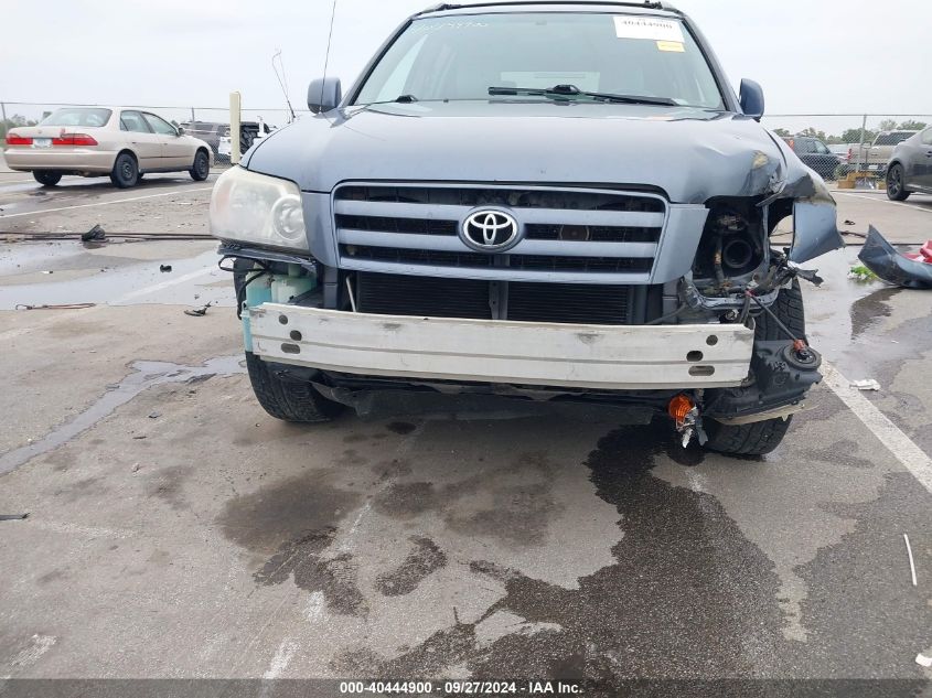 2006 Toyota Highlander V6 VIN: JTEDP21A960107245 Lot: 40444900