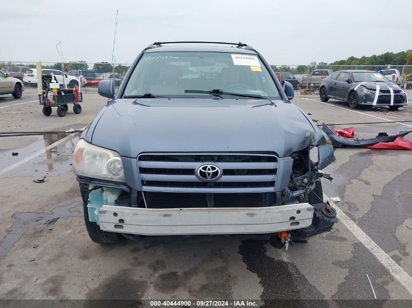 2006 Toyota Highlander V6 VIN: JTEDP21A960107245 Lot: 40444900