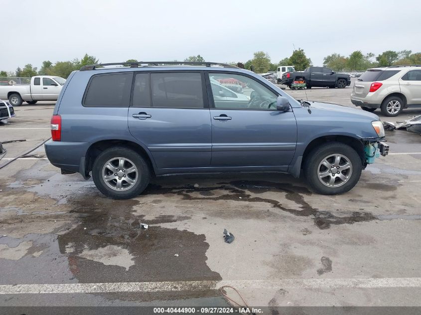 2006 Toyota Highlander V6 VIN: JTEDP21A960107245 Lot: 40444900