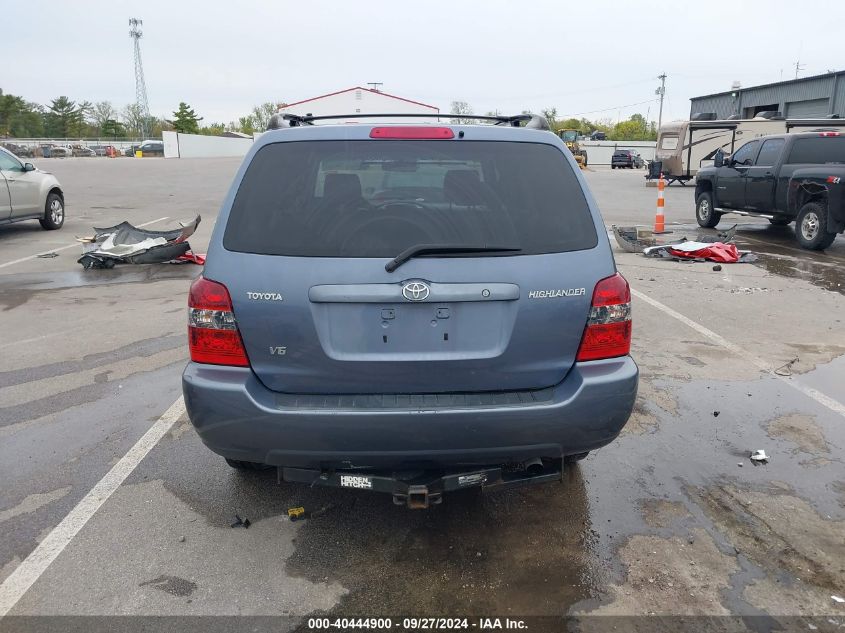 2006 Toyota Highlander V6 VIN: JTEDP21A960107245 Lot: 40444900