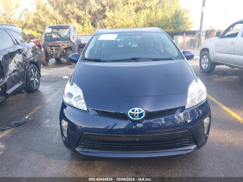 2014 Toyota Prius Two VIN: JTDKN3DUXE1776100 Lot: 40444926