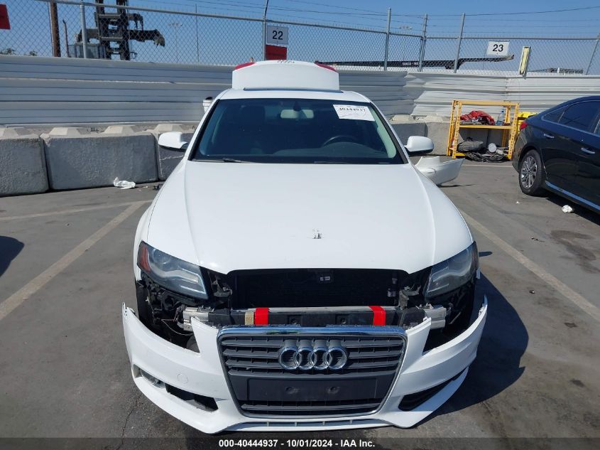 2012 Audi A4 2.0T Premium VIN: WAUAFAFL2CN004596 Lot: 40444937