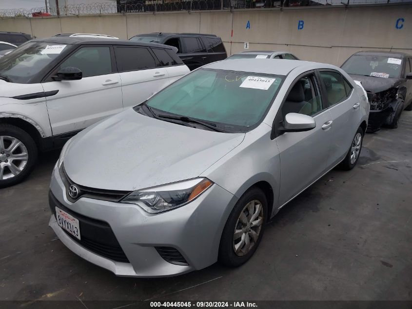 VIN 2T1BURHE1GC685434 2016 Toyota Corolla, LE no.2