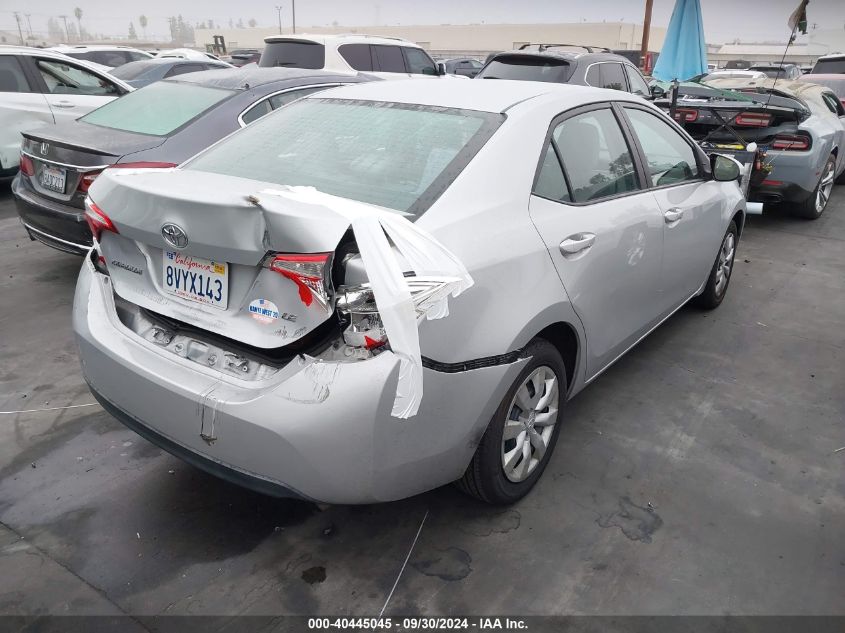 VIN 2T1BURHE1GC685434 2016 Toyota Corolla, LE no.4